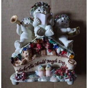 Dreamsicles "Christmas Chorus" Cherub Music Box Hark the Herald Angels Sing RARE